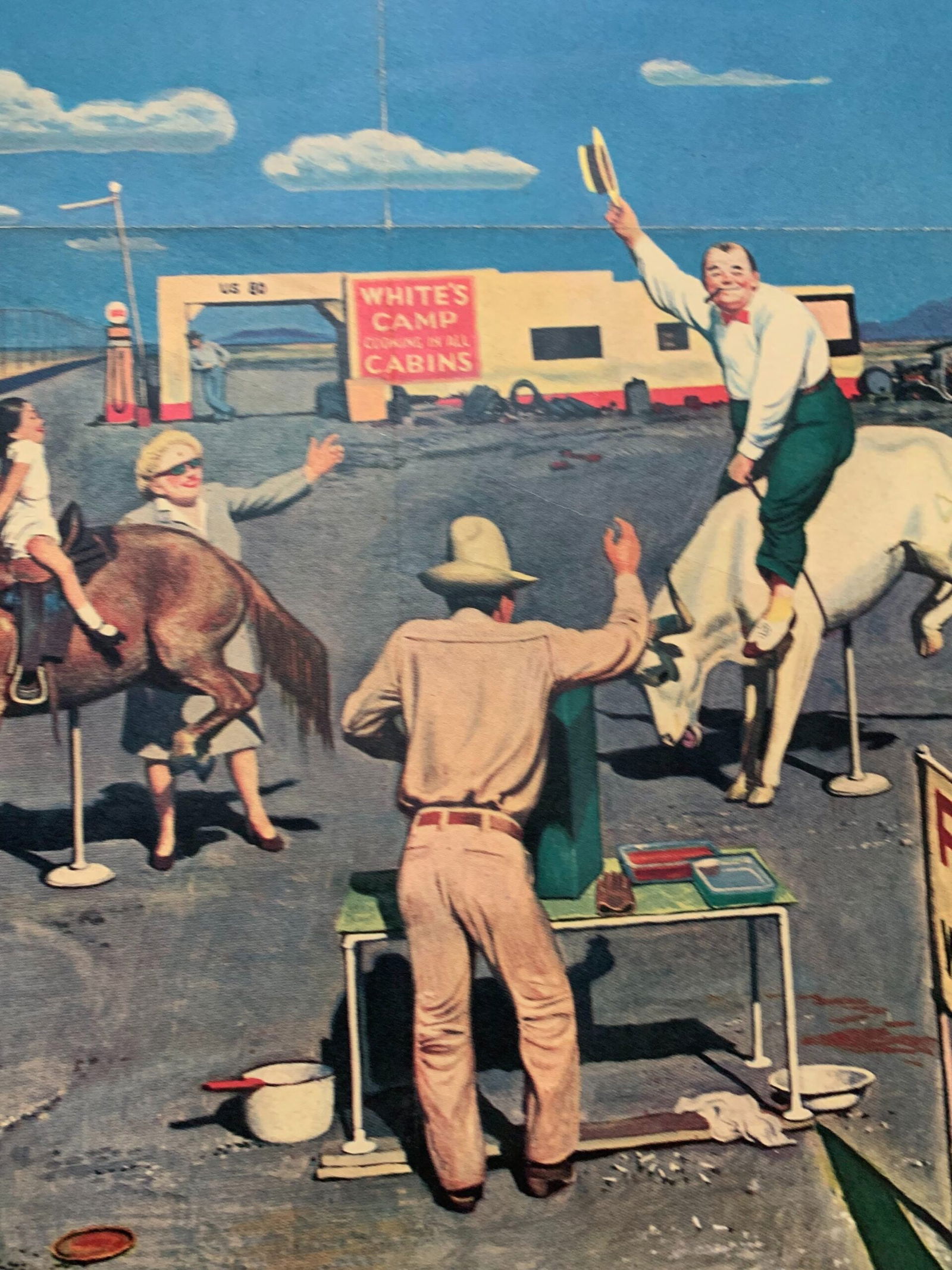 22x28 1948 Newstand Poster Saturday Evening Post - Art By John Falter photos On Fake Broncos - 4