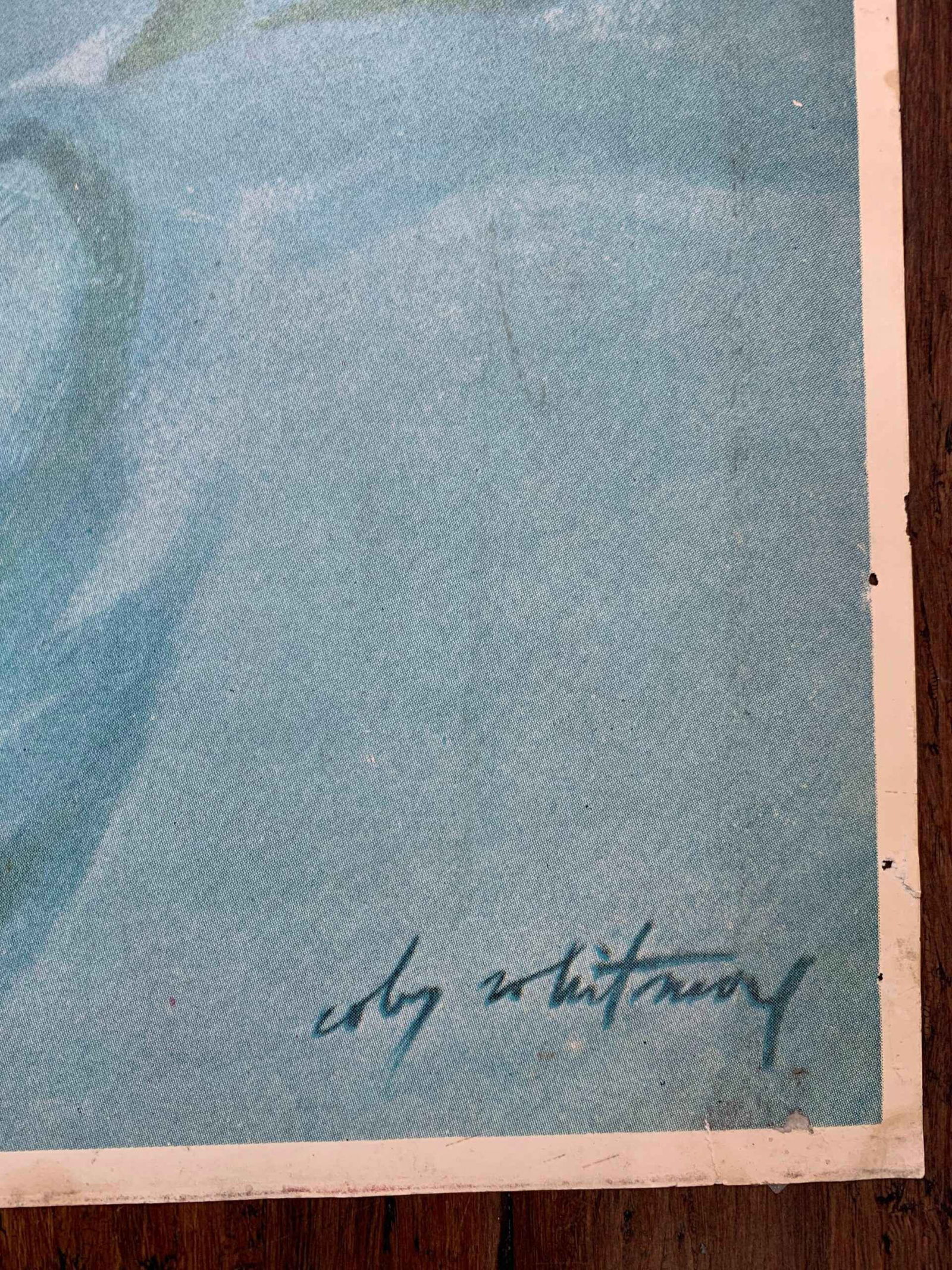 22x281950 Newstand Poster Saturday Evening Post - Art By M. Coburn Whitmore who’s Turn? - 3