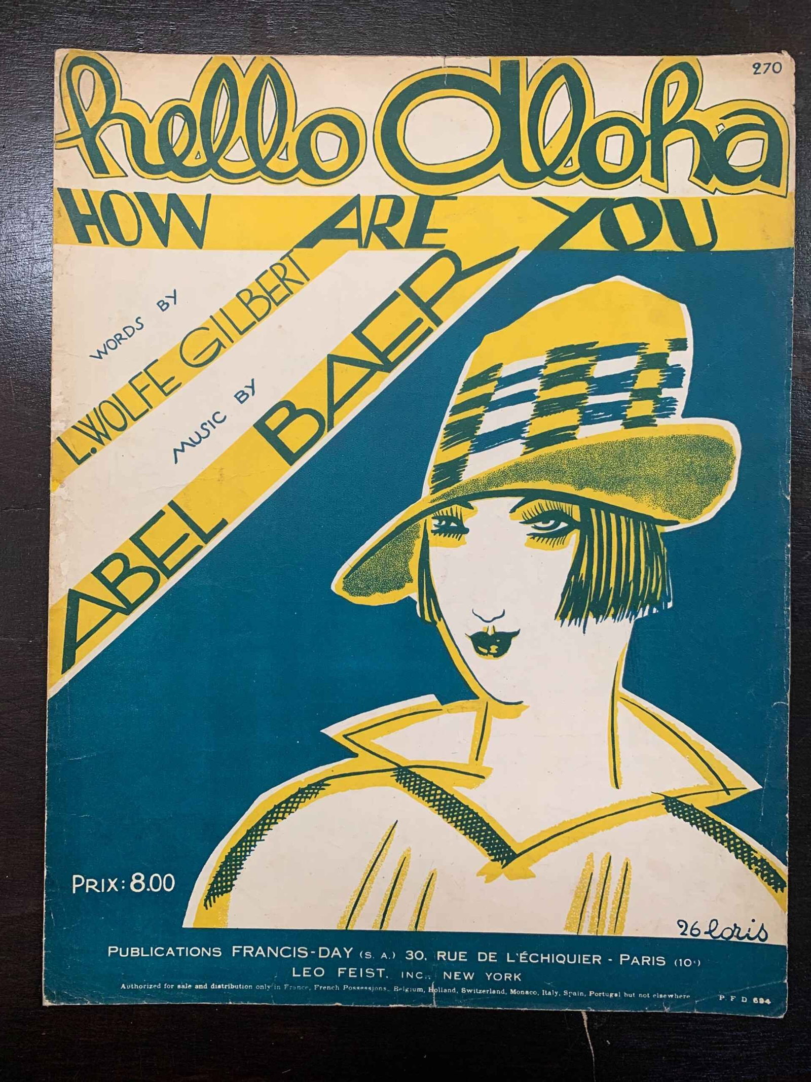 Popular Music - Irving Berlin, Art Deco. (1920's) International Sheet Music (x46) - 13