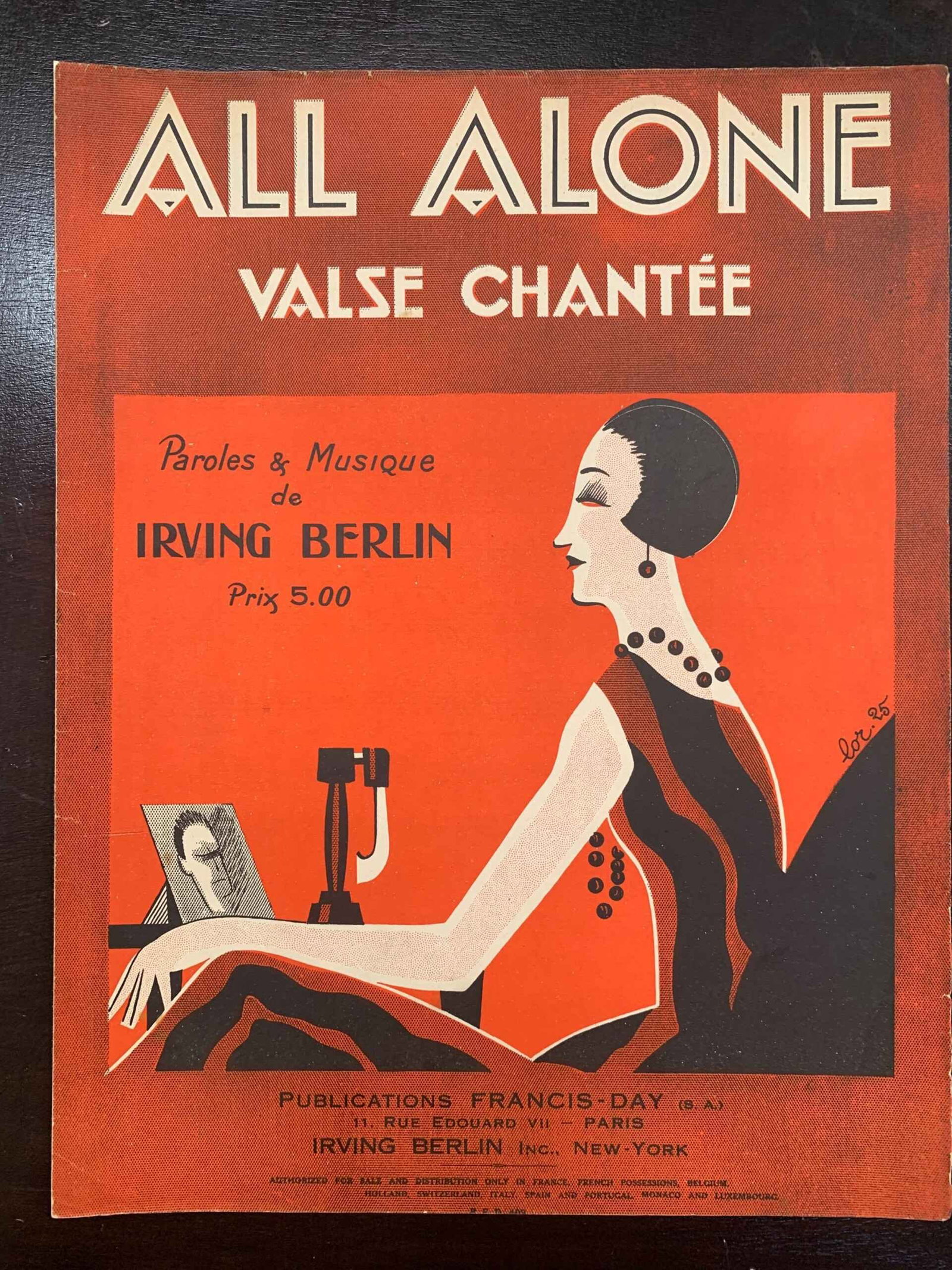 Popular Music - Irving Berlin, Art Deco. (1920's) International Sheet Music (x46) - 19
