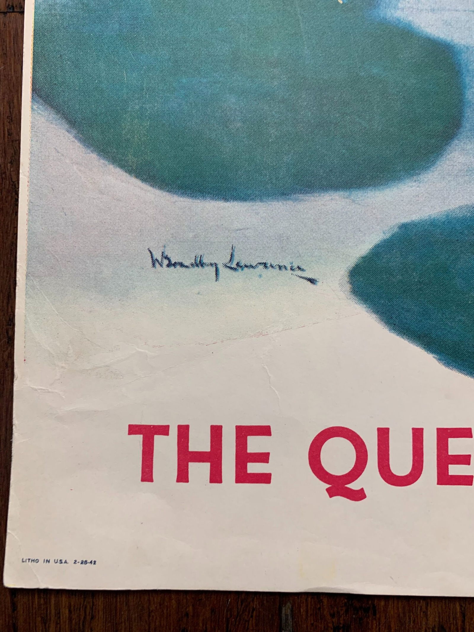 22x28 1942 Newstand Poster Saturday Evening Post - Art By William Goadby Lawrence swordfish - 3