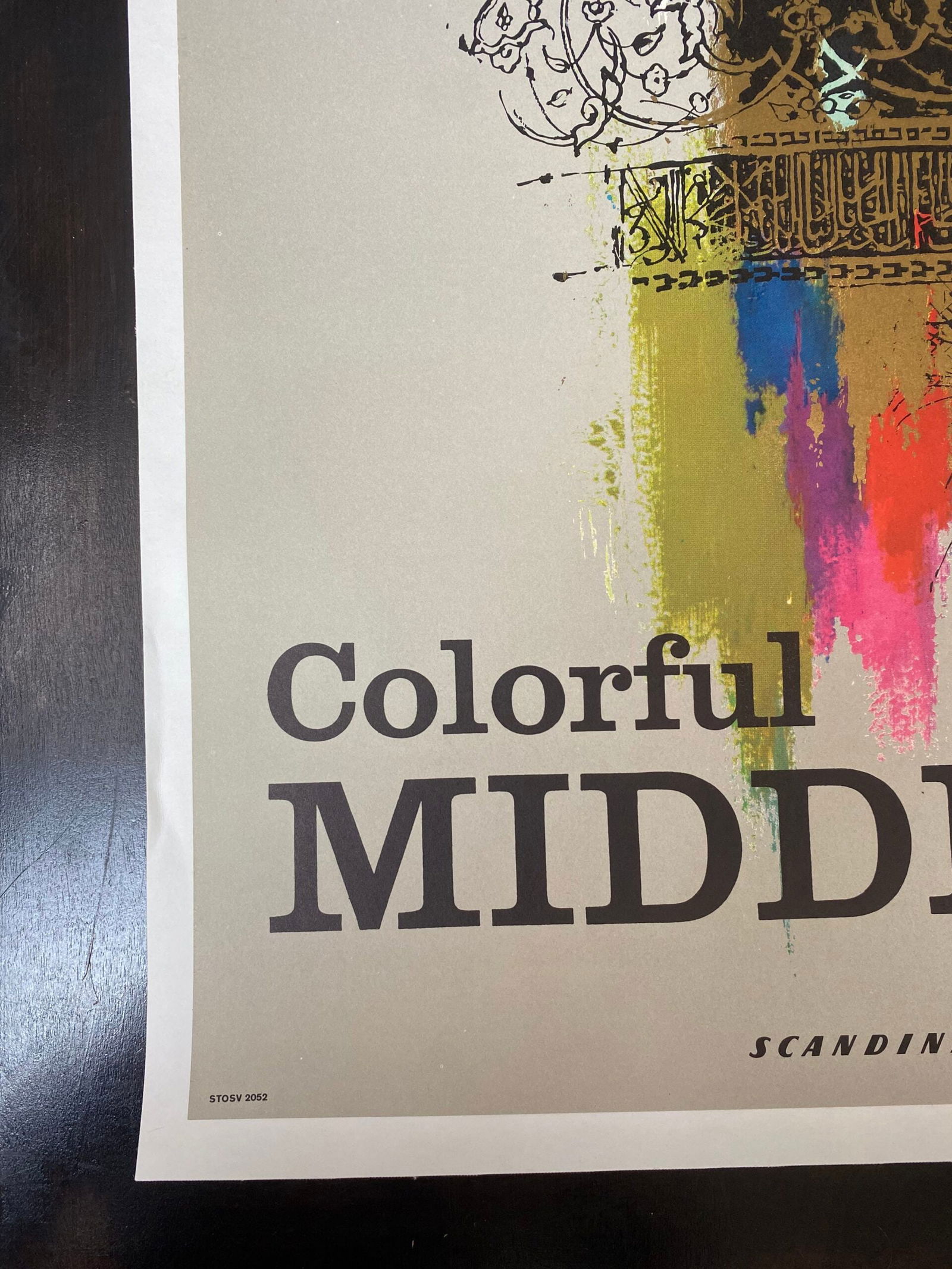 Sas Airlines - Middle East - Art By Nielsen (1960) 25x39.5 US Travel Poster LB - 2