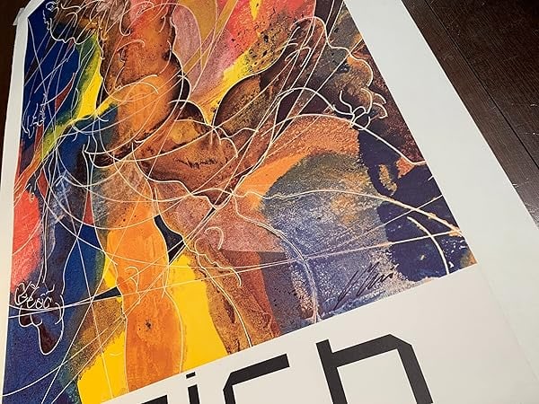 Travel Zurich - Art By Hans Erni (1968) 25.5x40 Swiss Travel Poster LB - 5