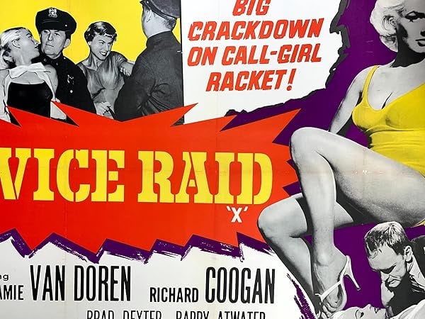 Vice Raid - Mamie Van Doren (1960) UK Quad Movie Poster LB - 5