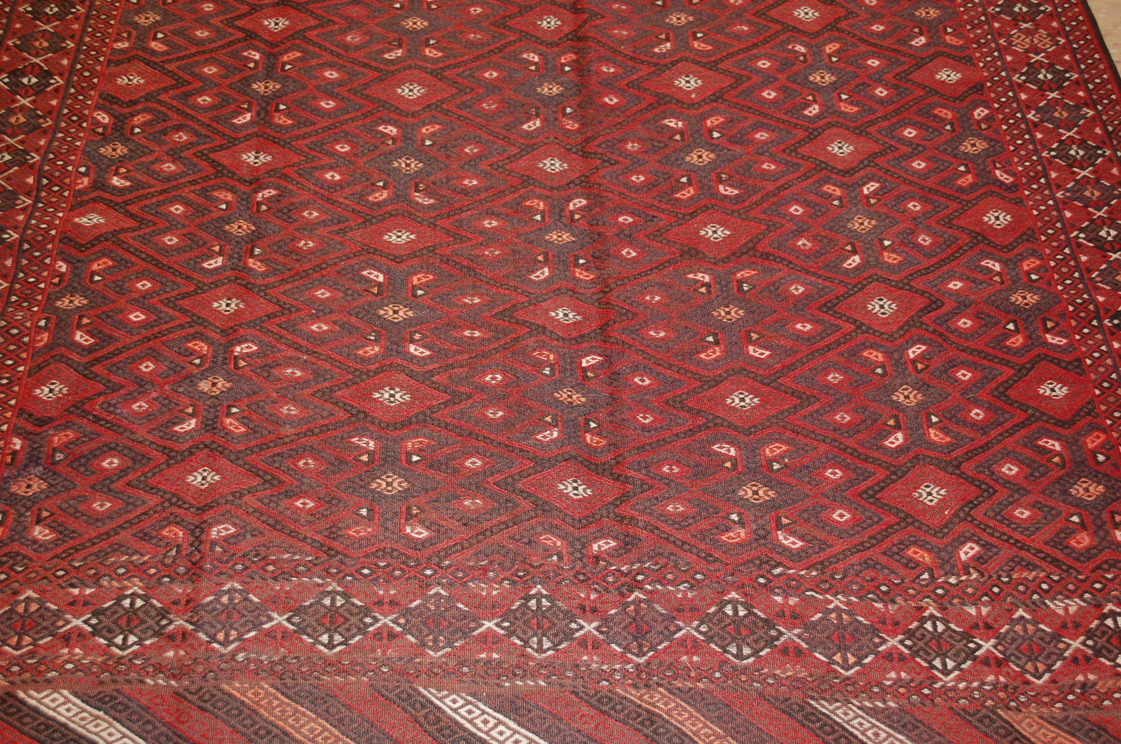 TURKMAN YAMOUTH SOUMAK KILIM 6'1" x 10'10" - 2