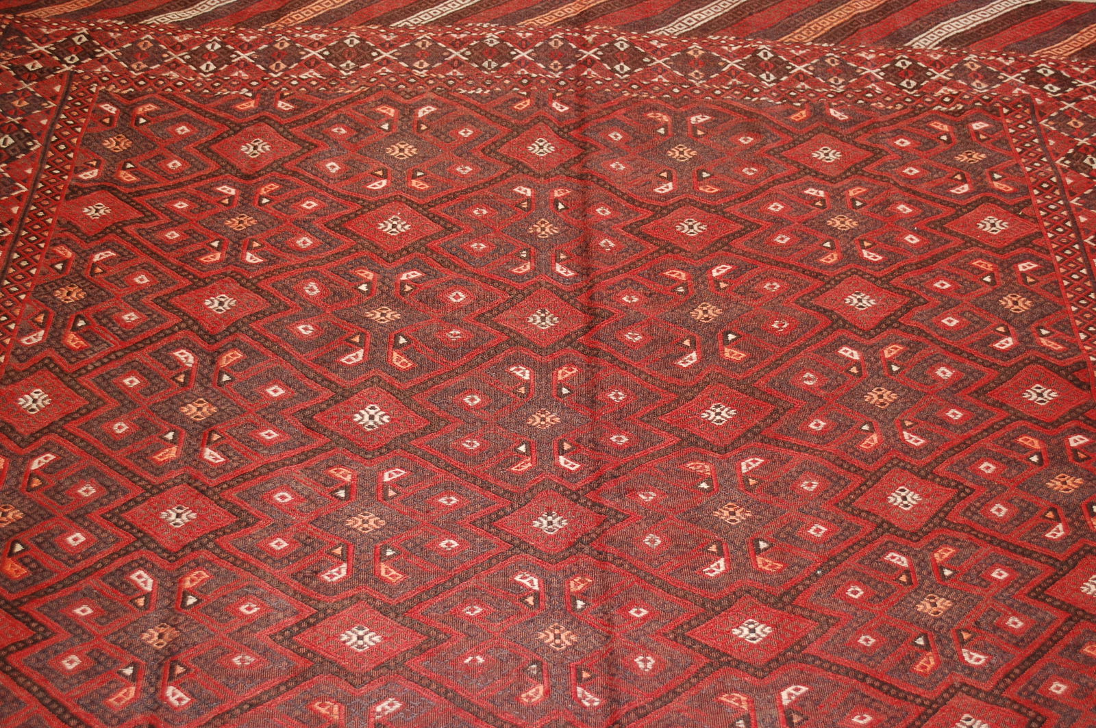 TURKMAN YAMOUTH SOUMAK KILIM 6'1" x 10'10" - 3