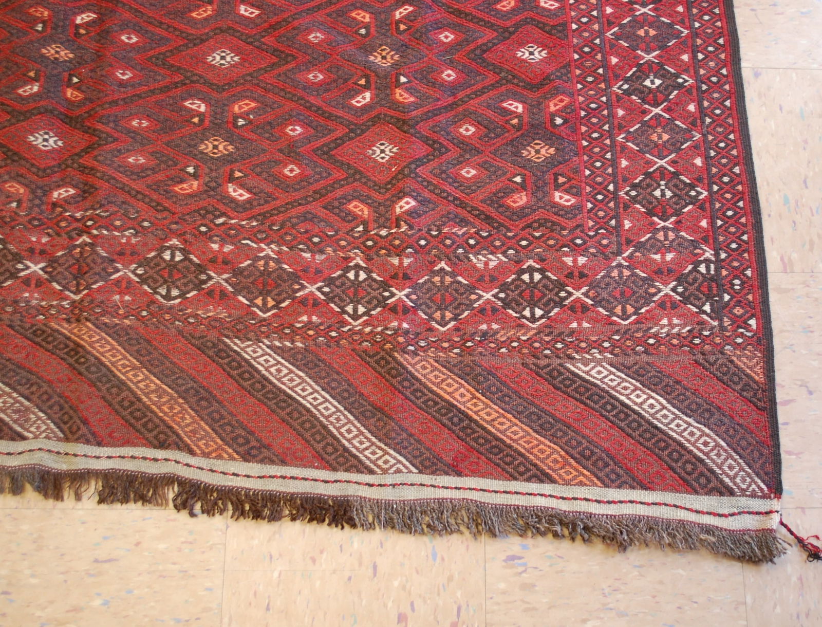 TURKMAN YAMOUTH SOUMAK KILIM 6'1" x 10'10" - 5