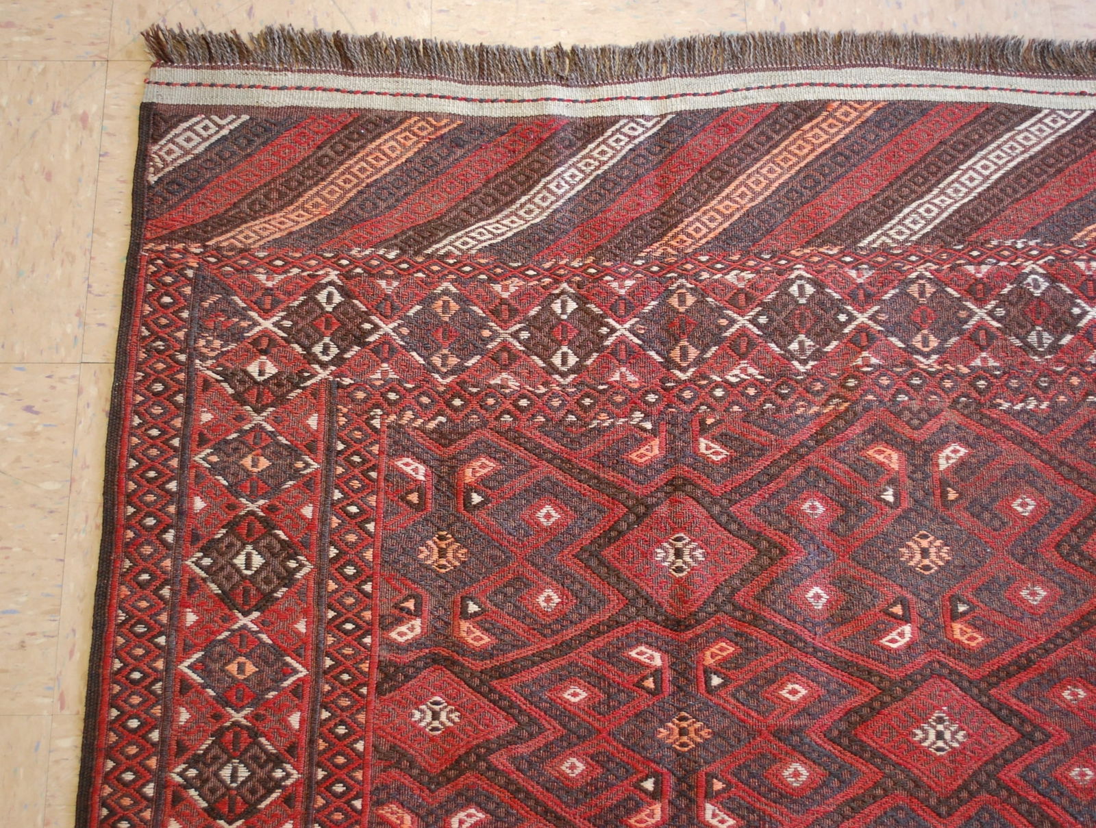TURKMAN YAMOUTH SOUMAK KILIM 6'1" x 10'10" - 6