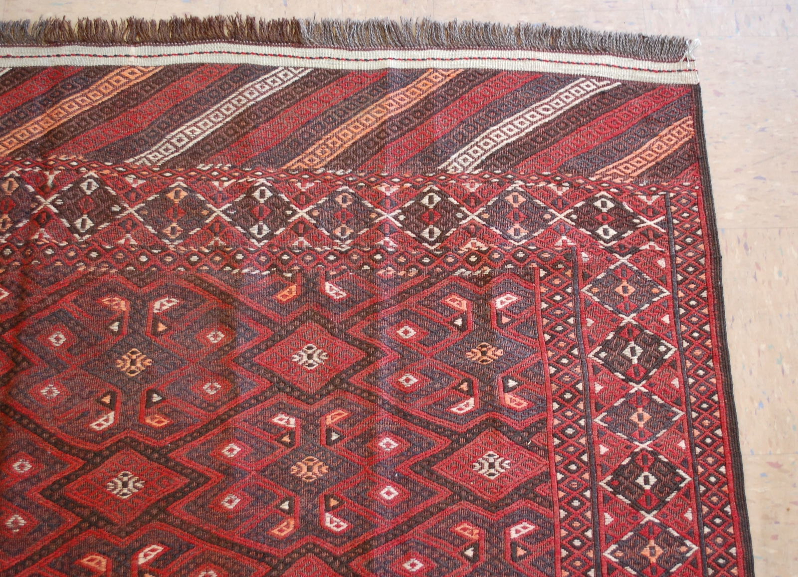 TURKMAN YAMOUTH SOUMAK KILIM 6'1" x 10'10" - 7