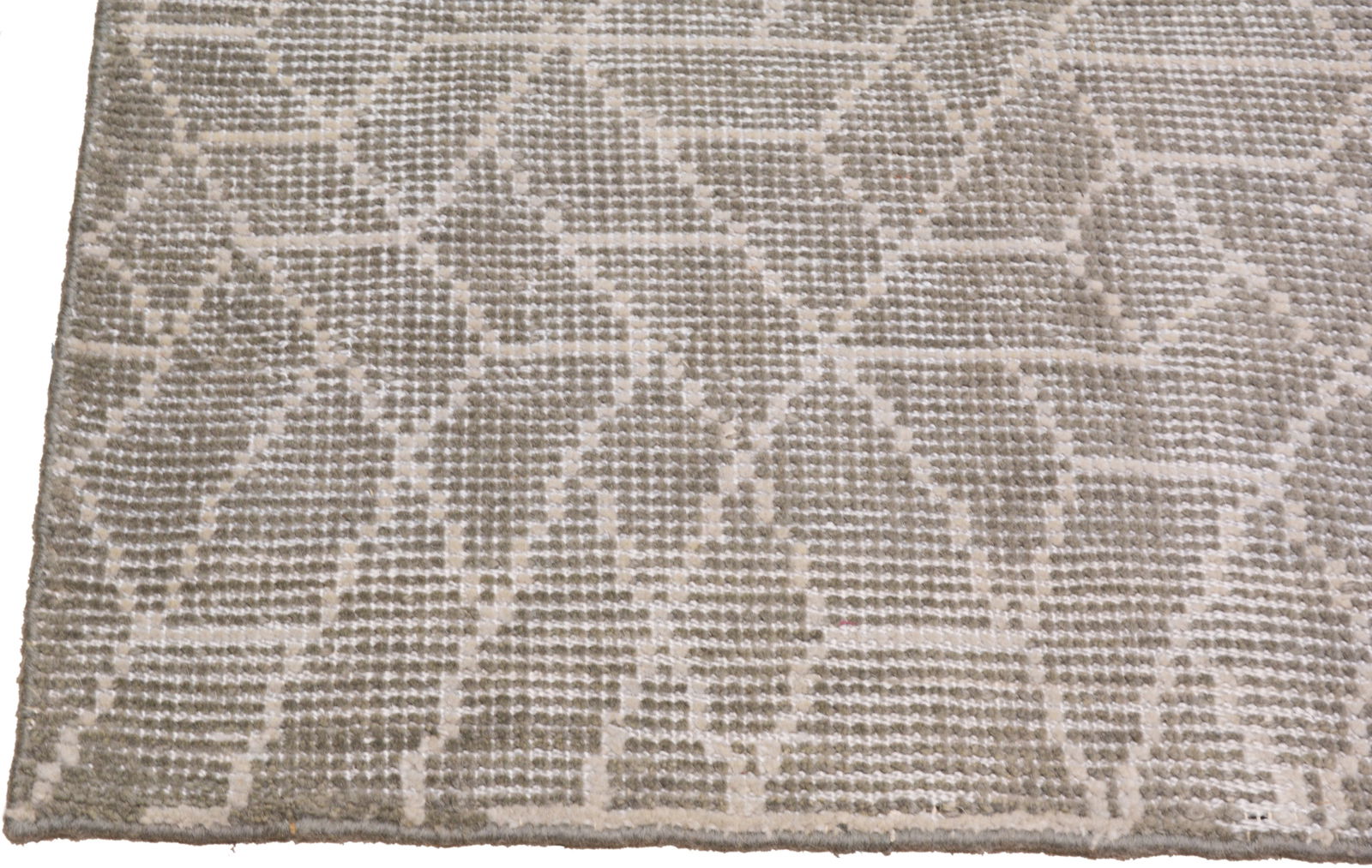 HAND KNOTTED WOOL/BAMBOO MODERN RUG - 5