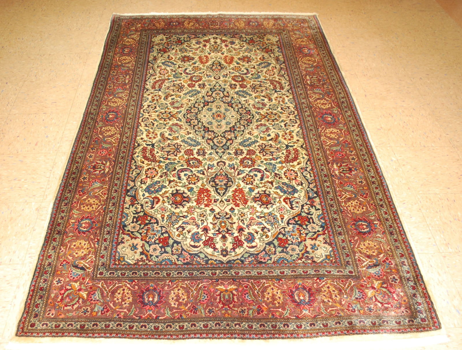 Persian SARUK FARAHAN RUG 4'7" x 7'9" (1 of 14)