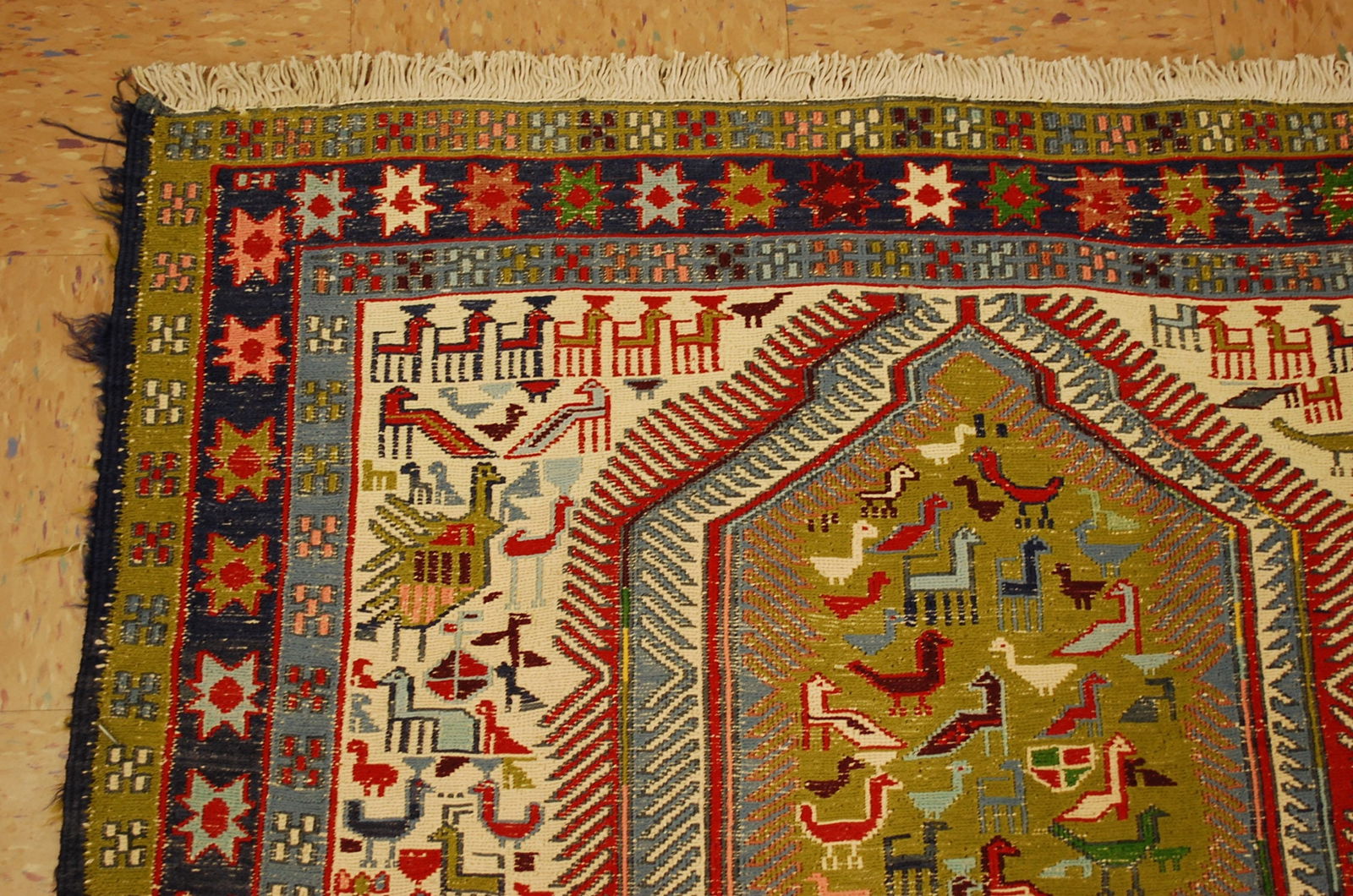 CAUCASIAN SOUMAK RUG 3.9x9.3 - 6