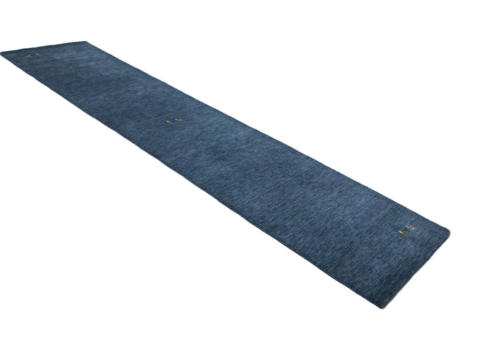 Steel Blue Tribal 3X12 Gabbeh Modern Runner Rug - 4
