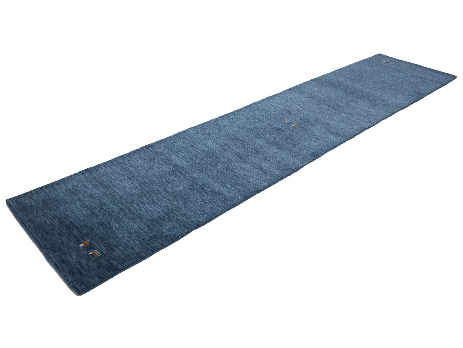 Steel Blue Tribal 3X12 Gabbeh Modern Runner Rug - 5