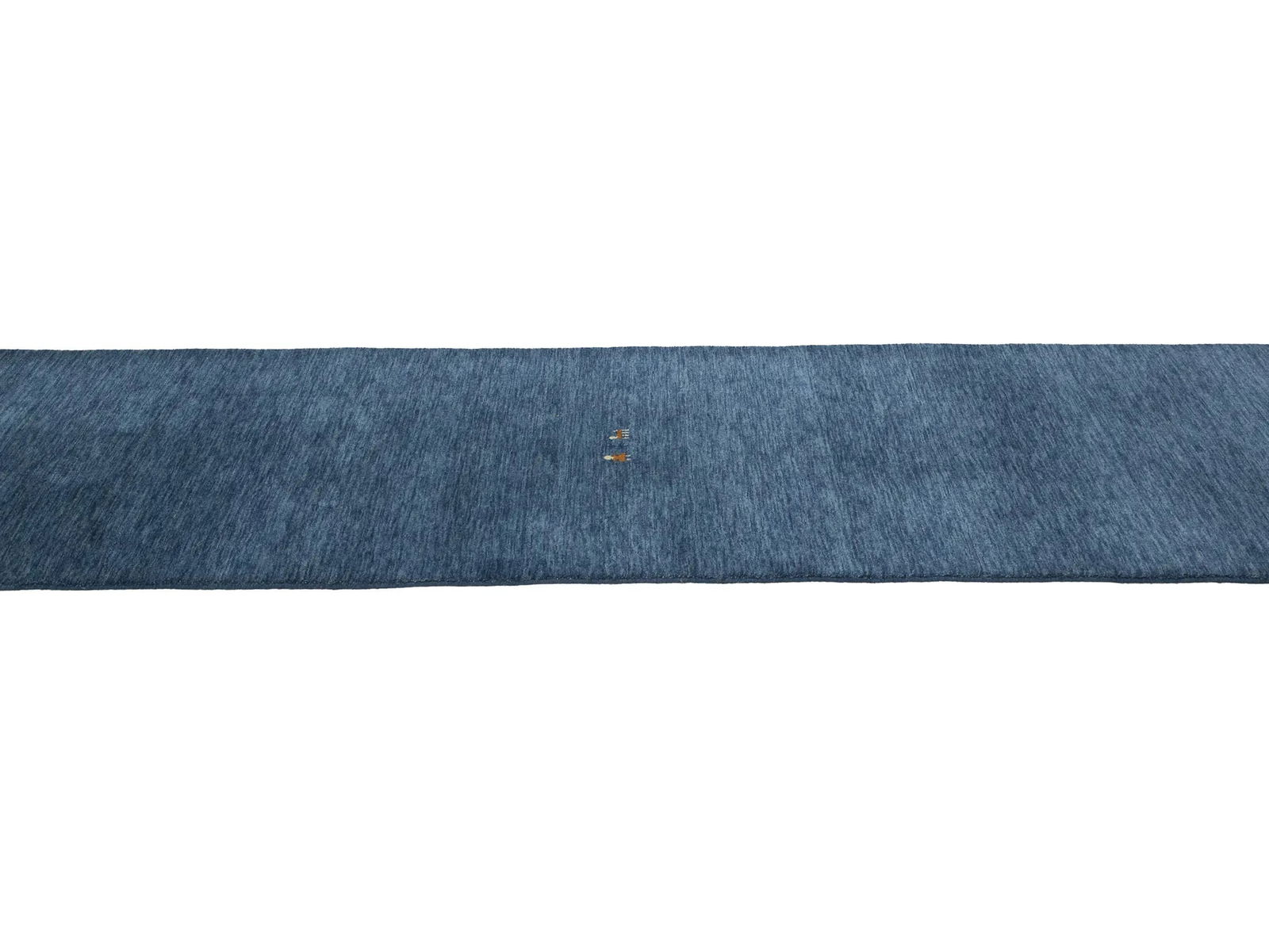 Steel Blue Tribal 3X12 Gabbeh Modern Runner Rug - 7