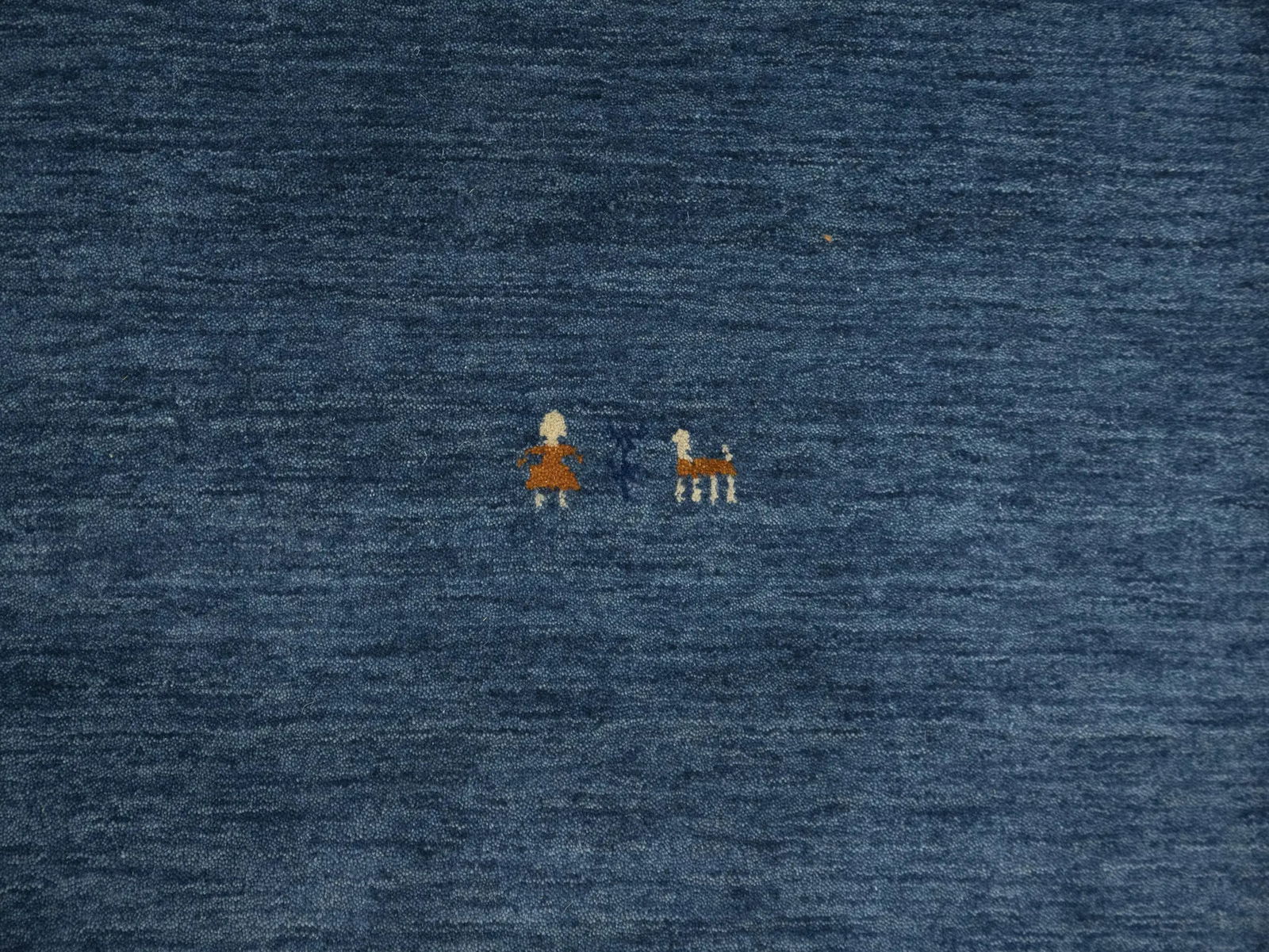 Steel Blue Tribal 3X12 Gabbeh Modern Runner Rug - 8