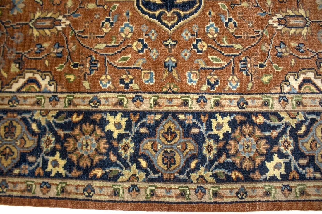 Rust Floral Sarouk 6X9 Goravan Heriz Oriental Rug - 15