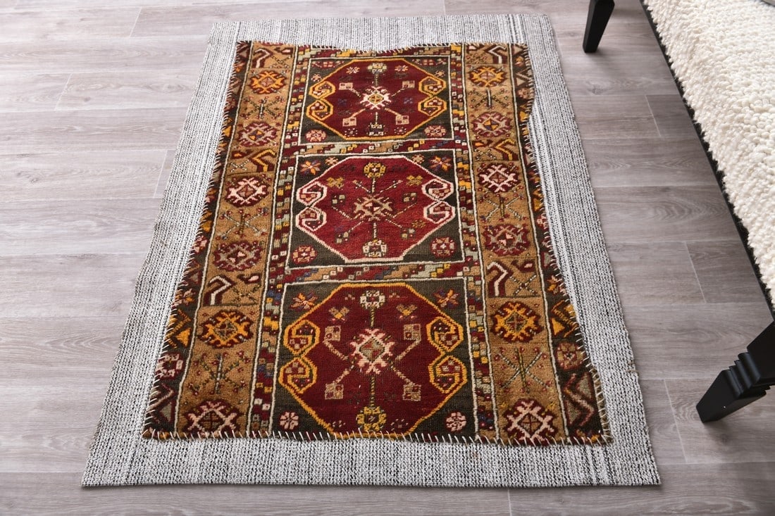 3'5'' x 4'7'' Turkish Flatweave Kilim Rug - 60967 - 3