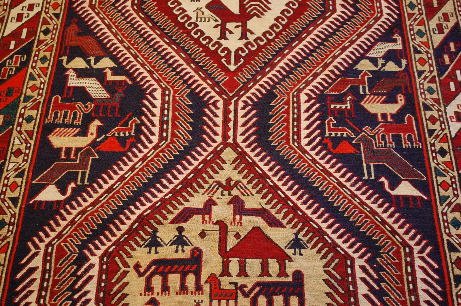 CAUCASIAN SOUMAK KILIM 4.3x9.5 - 3