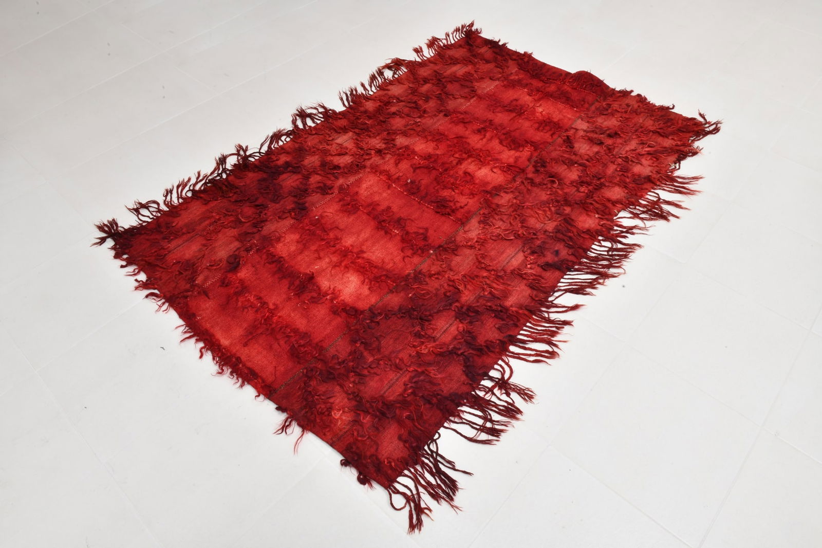 4'0'' x 6'7'' Tulu Filikli Kilim Rug - 70353 - 4