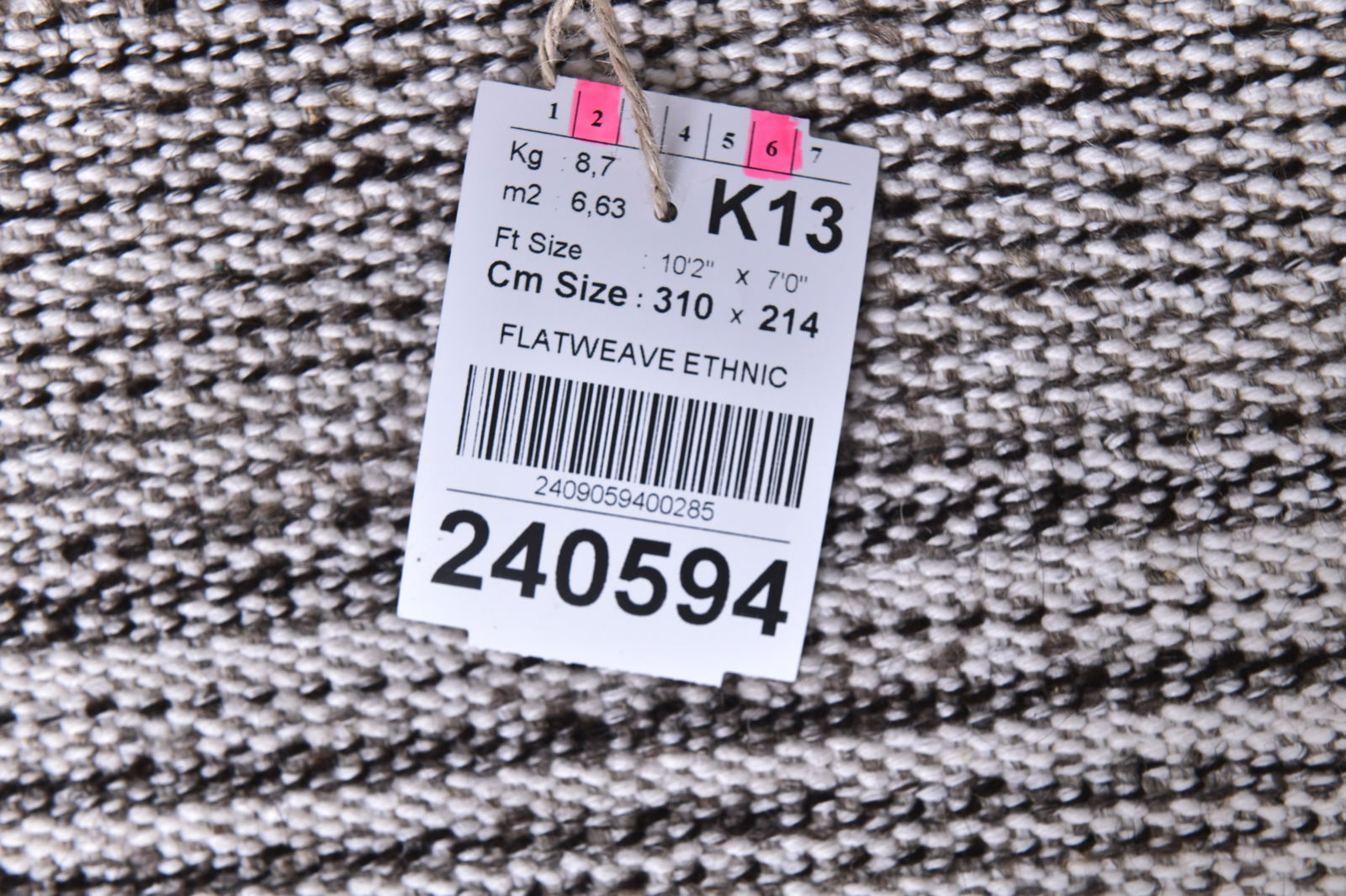 7'0'' x 10'2'' Turkish Flatweave Kilim Rug - 240594 - 14