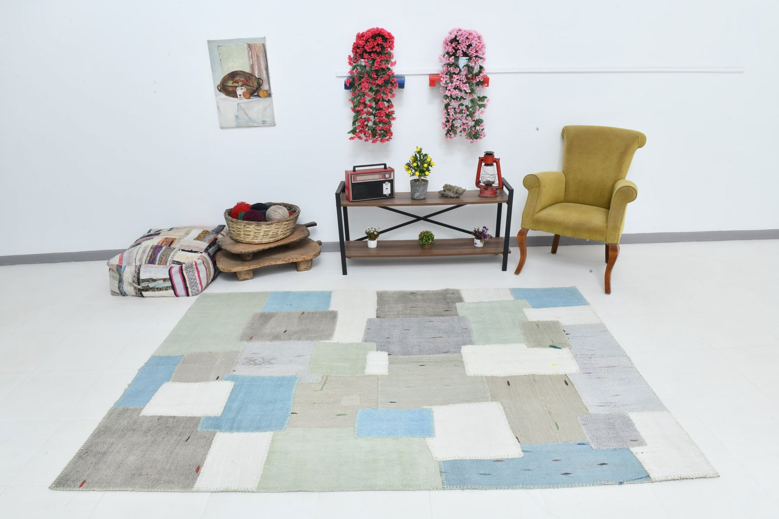 5'8'' x 8'3'' Turkish Handmade Kilim Rug - 1048 - 5