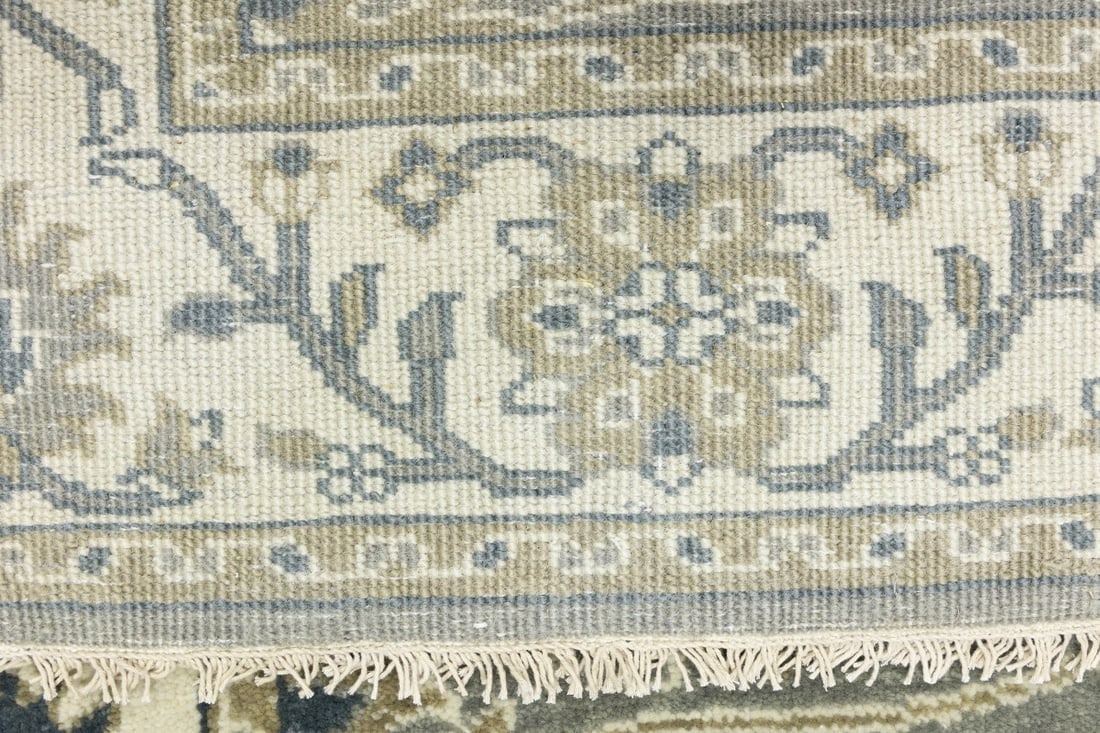 Taupe Floral Osh Chobi 4X6 Peshawar Oriental Rug - 16