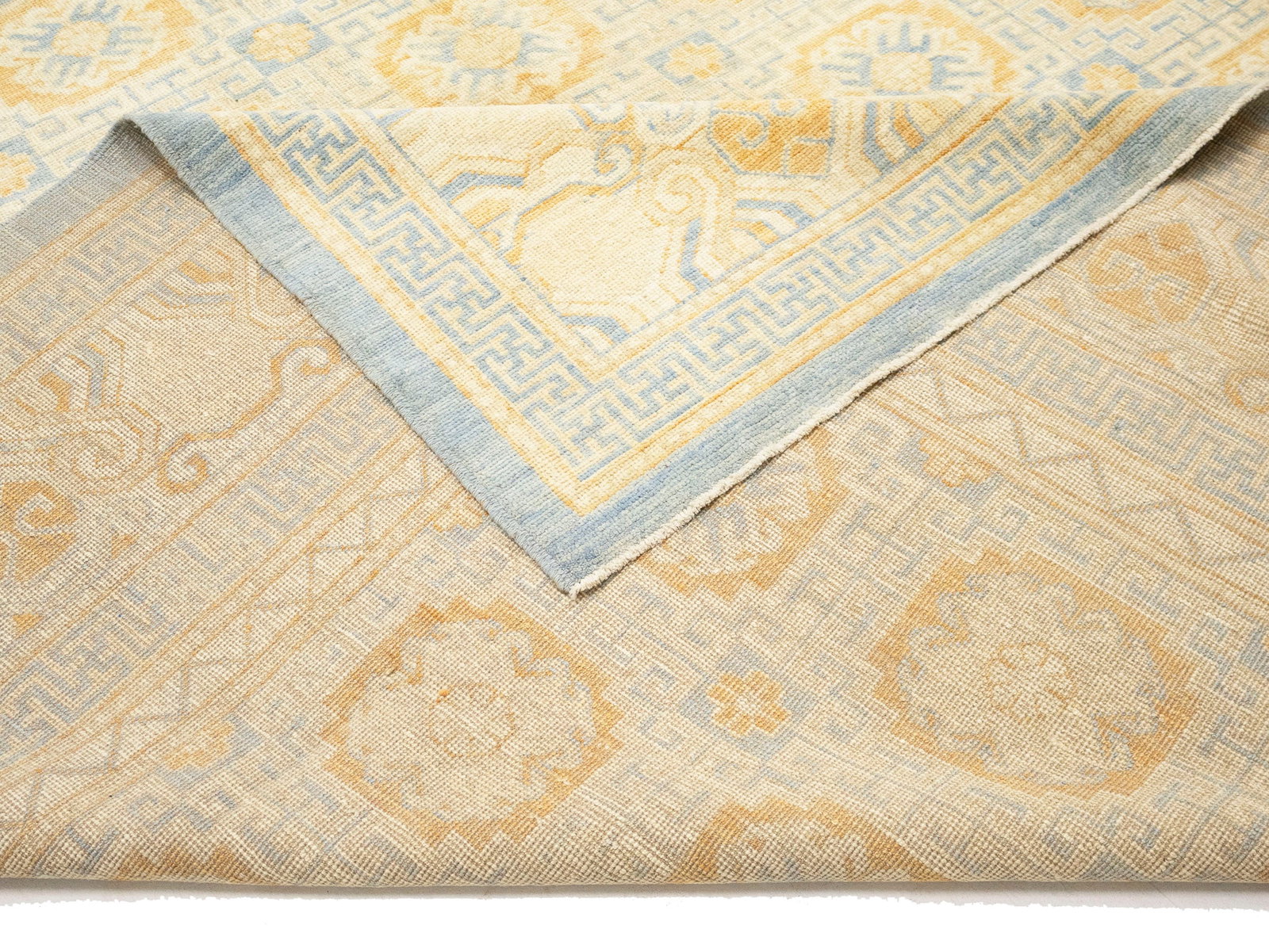 Blue-gray Tribal Kutan 9X12 Pakistan Oriental Rug - 13