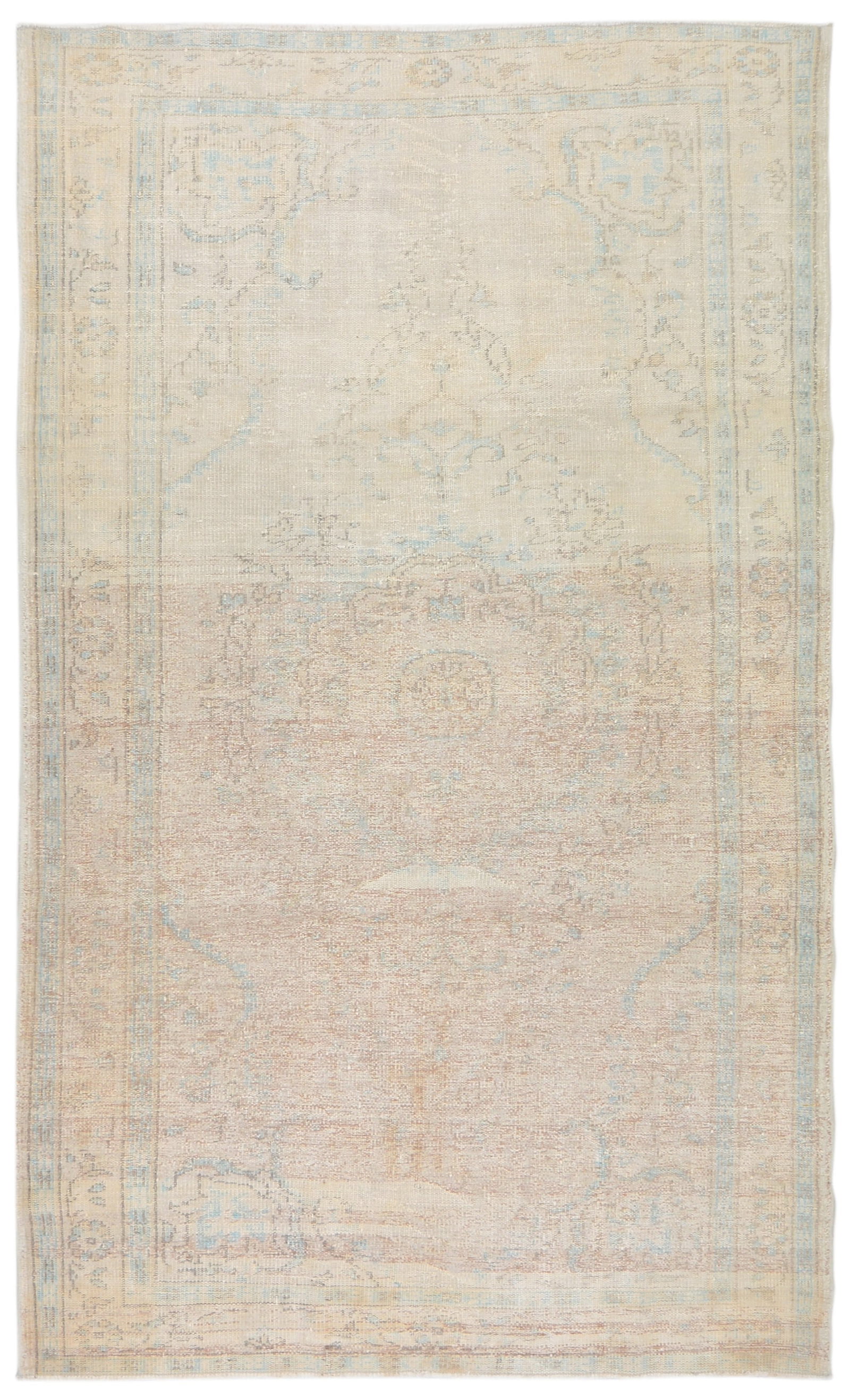 HAND KNOTTED WOOL ANATOLIAN RUG: Title:HAND KNOTTED WOOL ANATOLIAN RUG Dimensions:5'9X9'8 Age:VINTAGE Origin:TURKISH Reserve: $750.00 Shipping: Domestic: Shipping rates are determined by destination International: Foreign