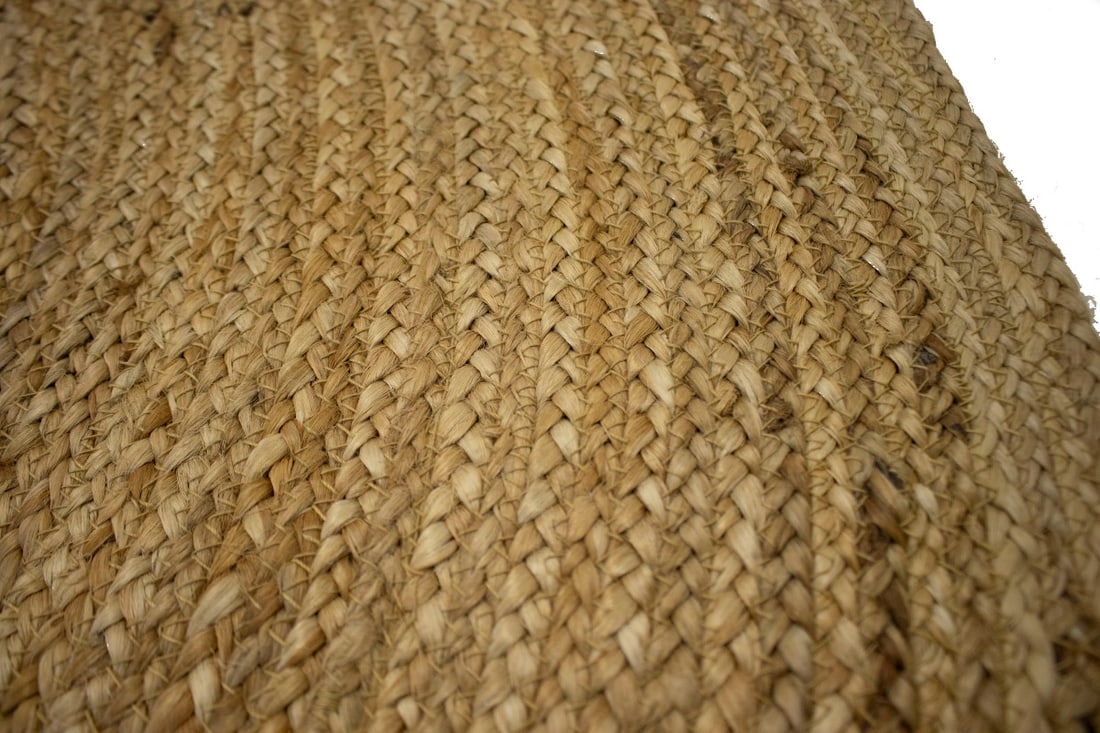 Reversible Braided Style 4X4 Jute Modern Round Rug - 6