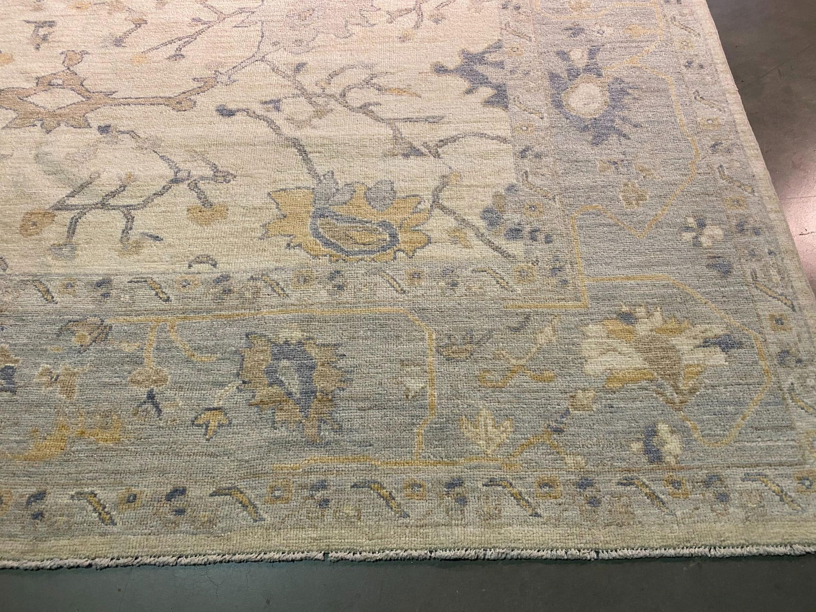 Magnificent Oushak Rug 9.3x11.9 - 4