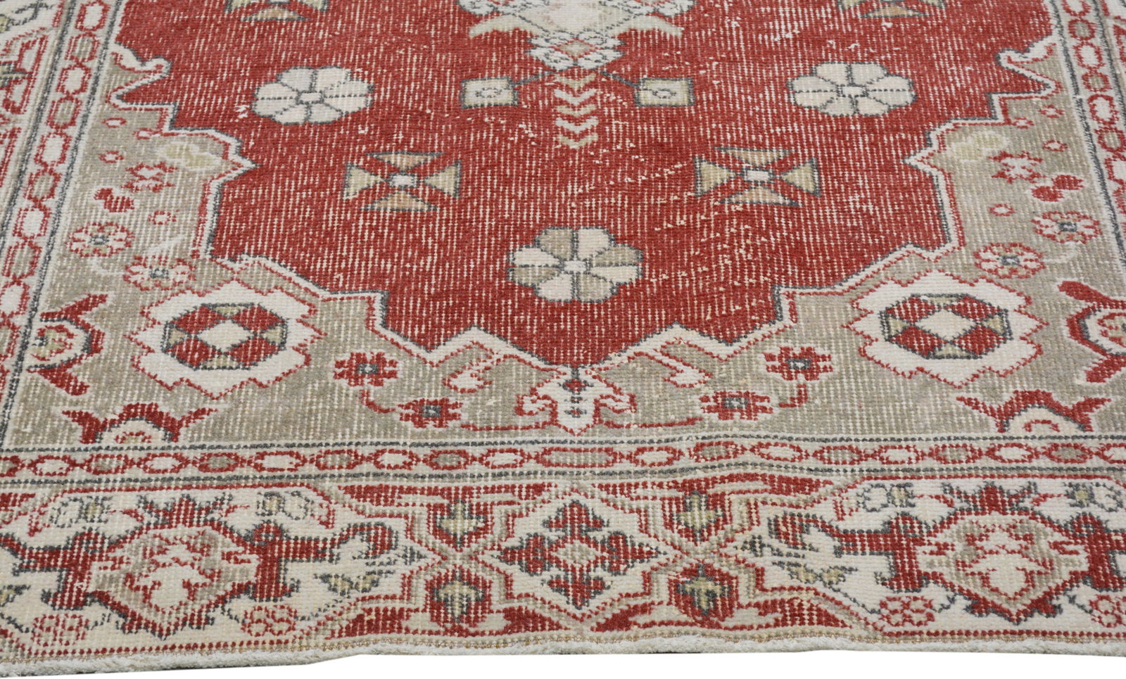 HAND KNOTTED WOOL ANATOLIAN RUG - 4