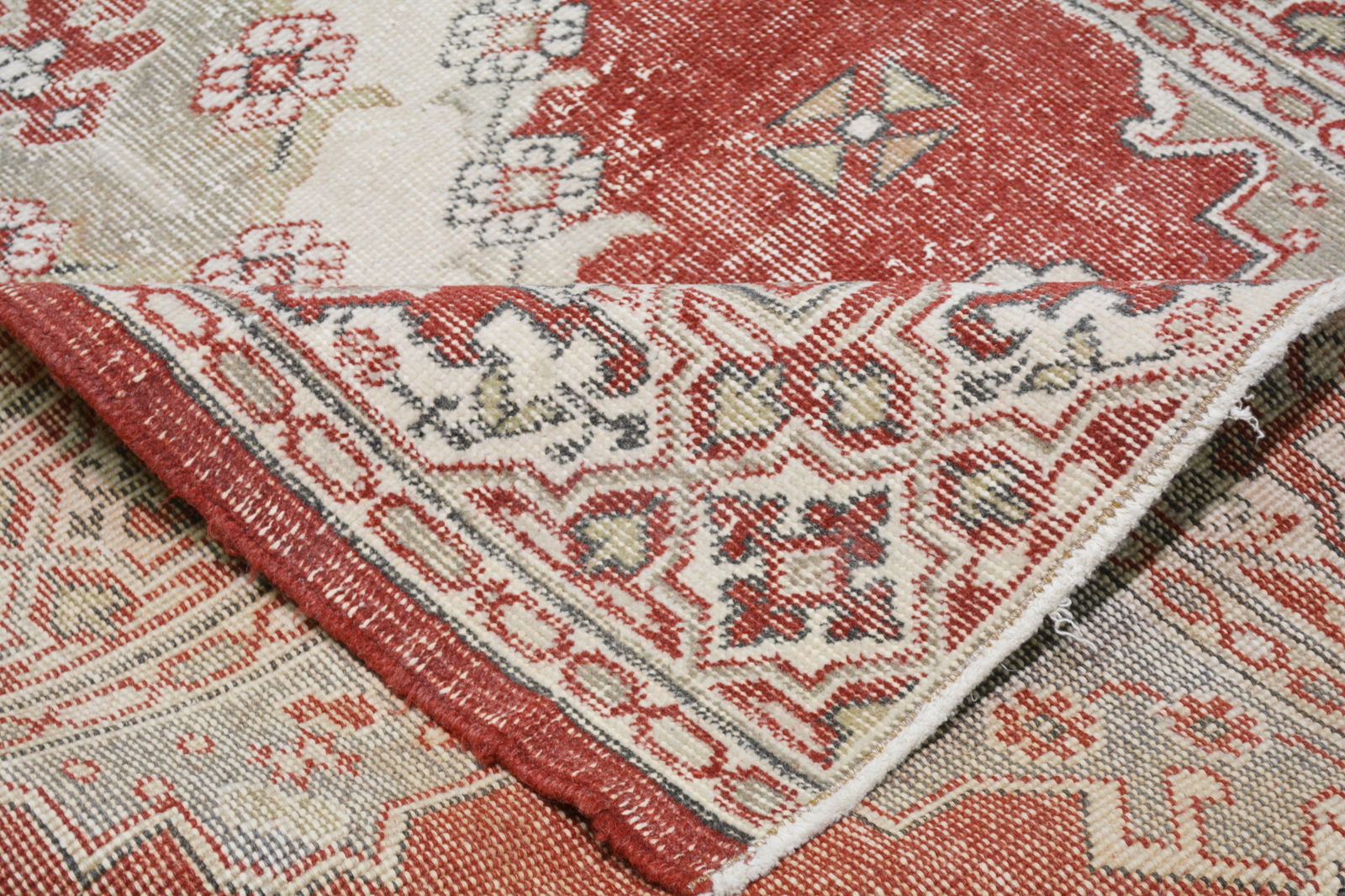 HAND KNOTTED WOOL ANATOLIAN RUG - 6