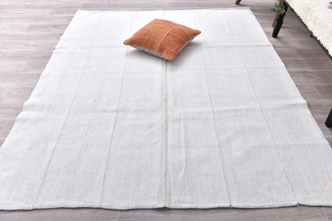 6'4'' x 7'4'' Turkish Flatweave Kilim Rug - 241527 - 3