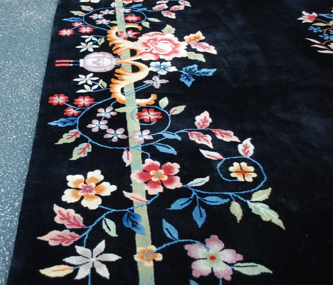 CHINESE NICHOLS RUG 8x10 - 9