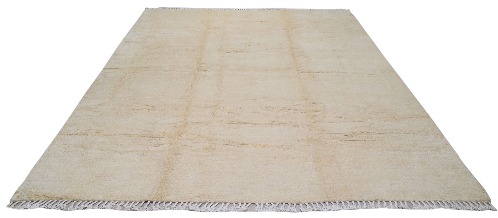 HAND KNOTTED WOOL MOROCCAN RUG - 2