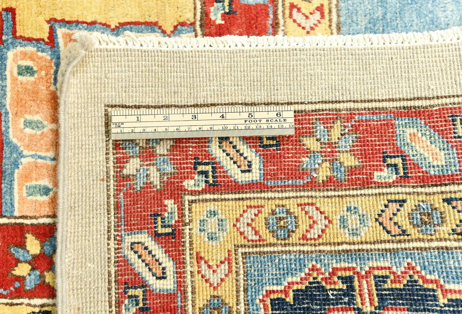 Cream Geometric Tribal 10X14 Heriz Serapi Oriental Rug - 11