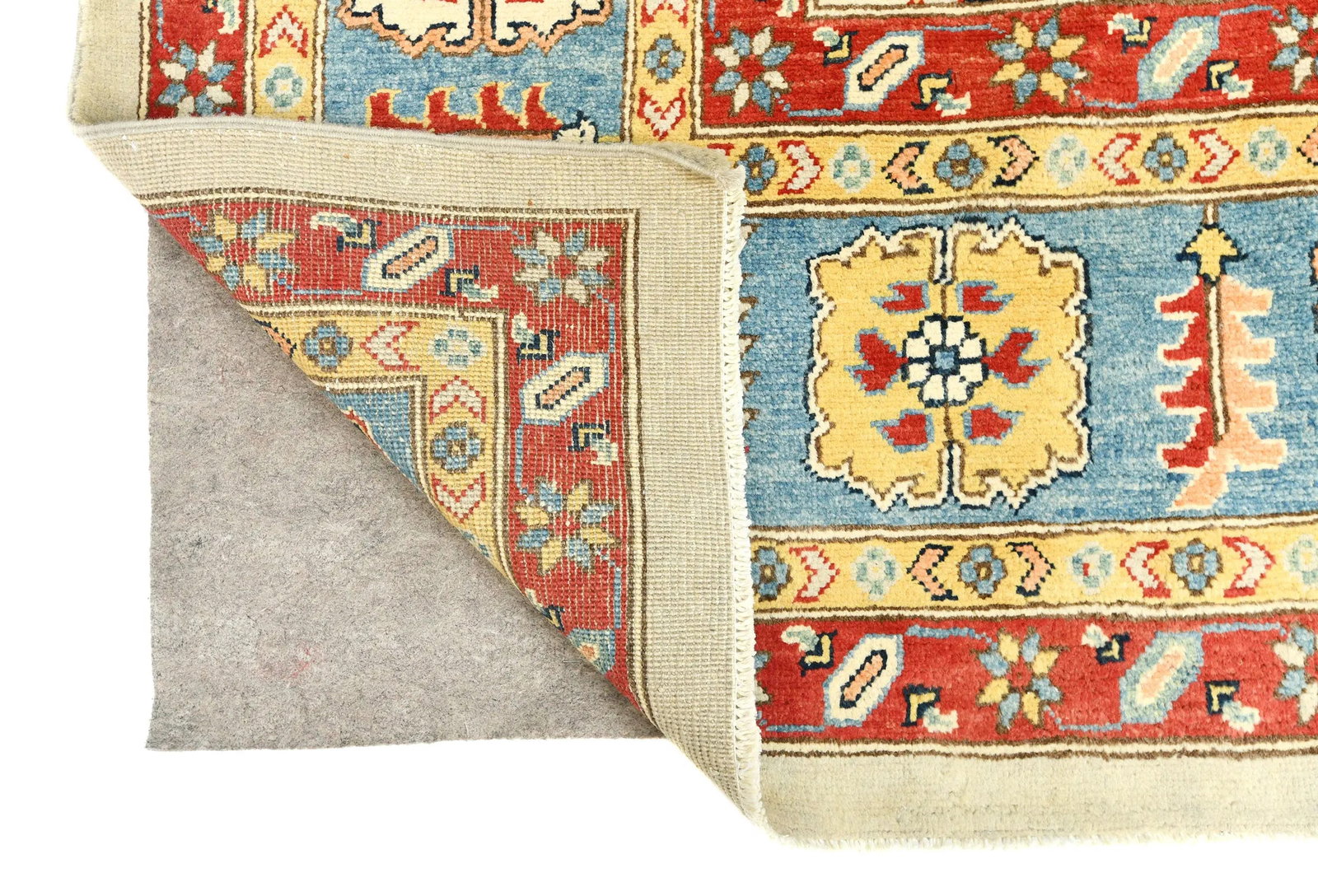 Cream Geometric Tribal 10X14 Heriz Serapi Oriental Rug - 12