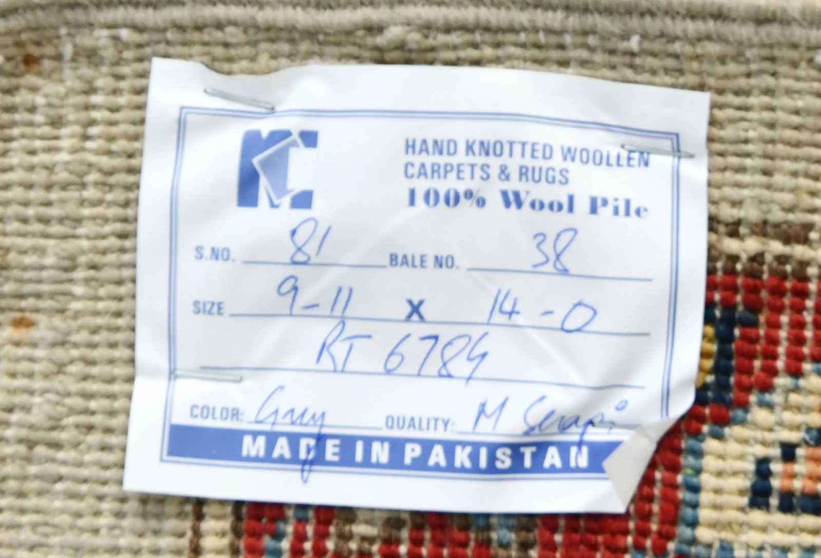 Cream Geometric Tribal 10X14 Heriz Serapi Oriental Rug - 13