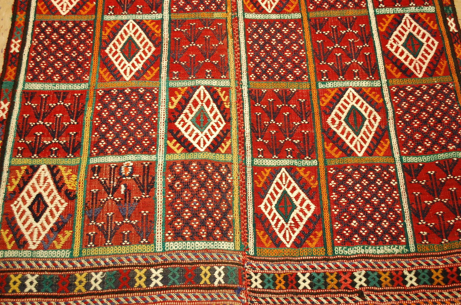 CAUCASIAN SOUMAK KILIM RUG 4.10x8 - 2