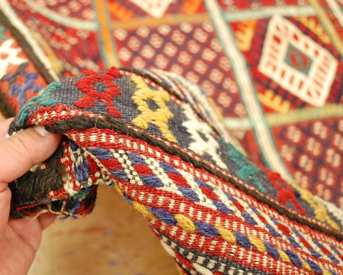 CAUCASIAN SOUMAK KILIM RUG 4.10x8 - 9