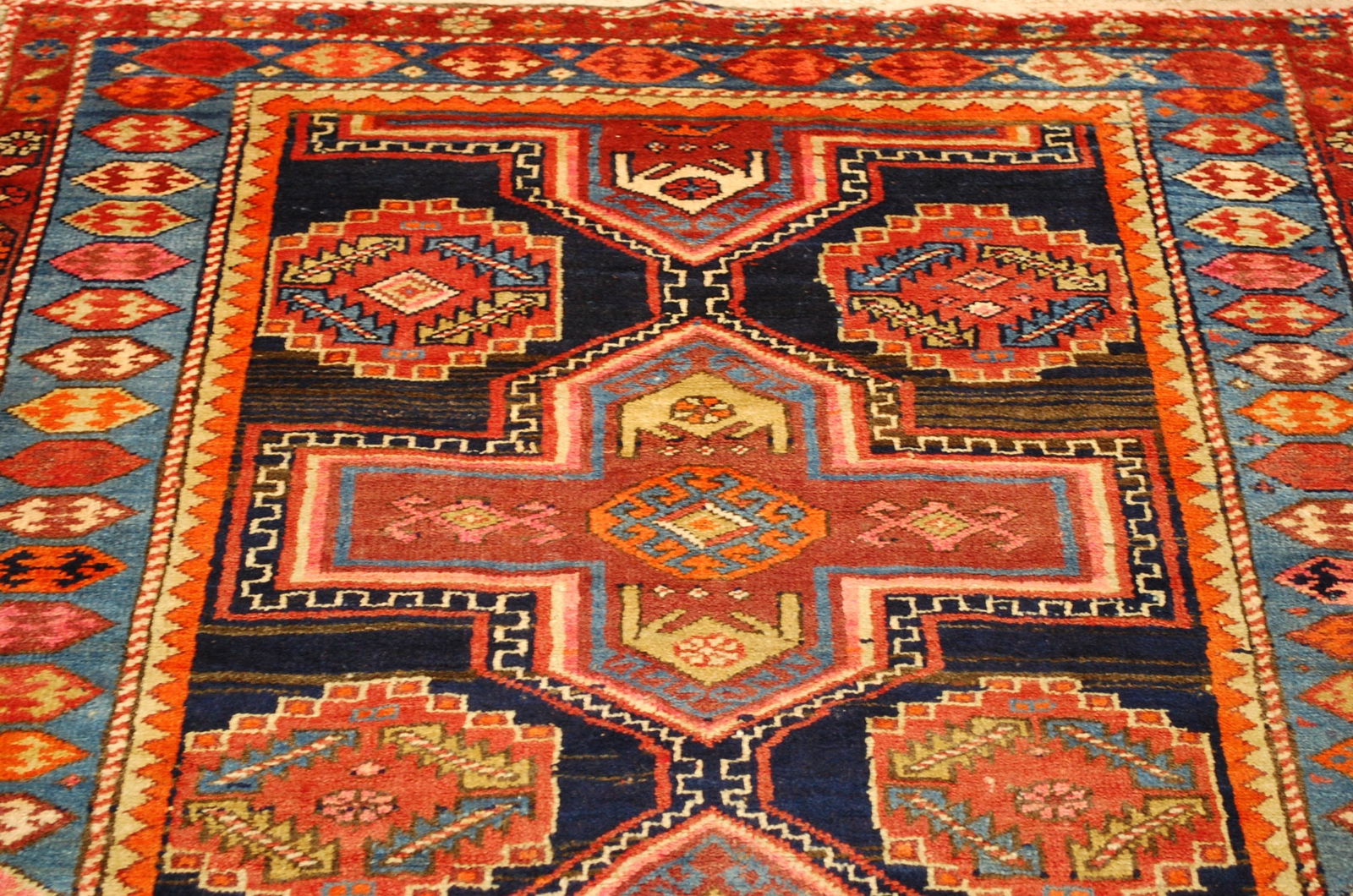 CAUCASIAN KOURD KAZAK RUG 4.5x10.4 - 2
