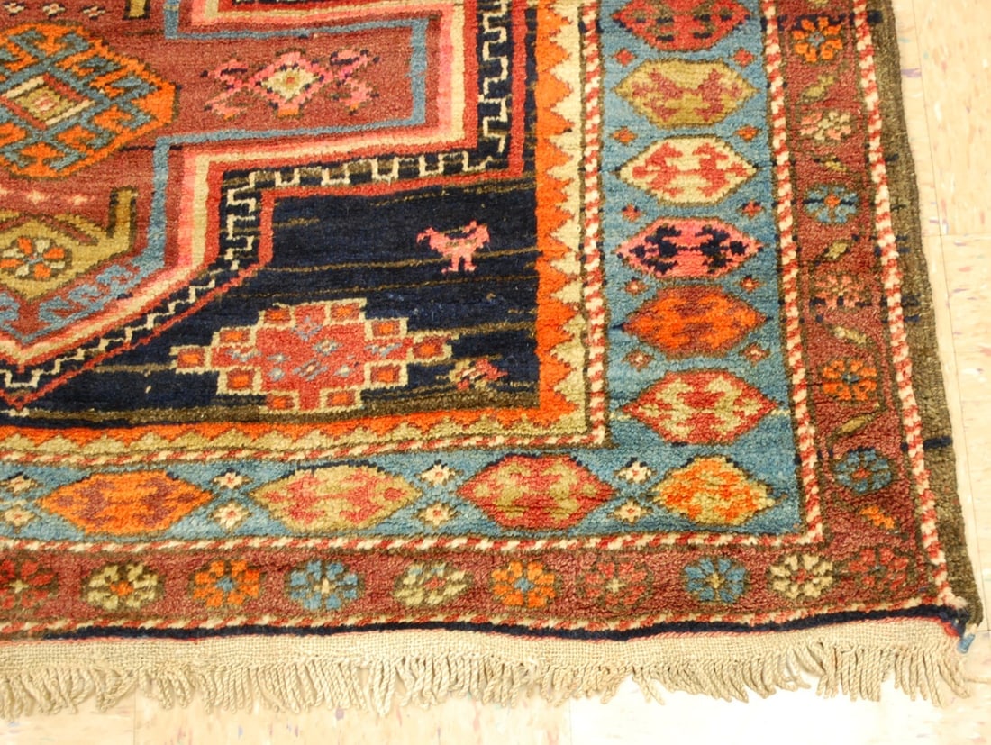 CAUCASIAN KOURD KAZAK RUG 4.5x10.4 - 6
