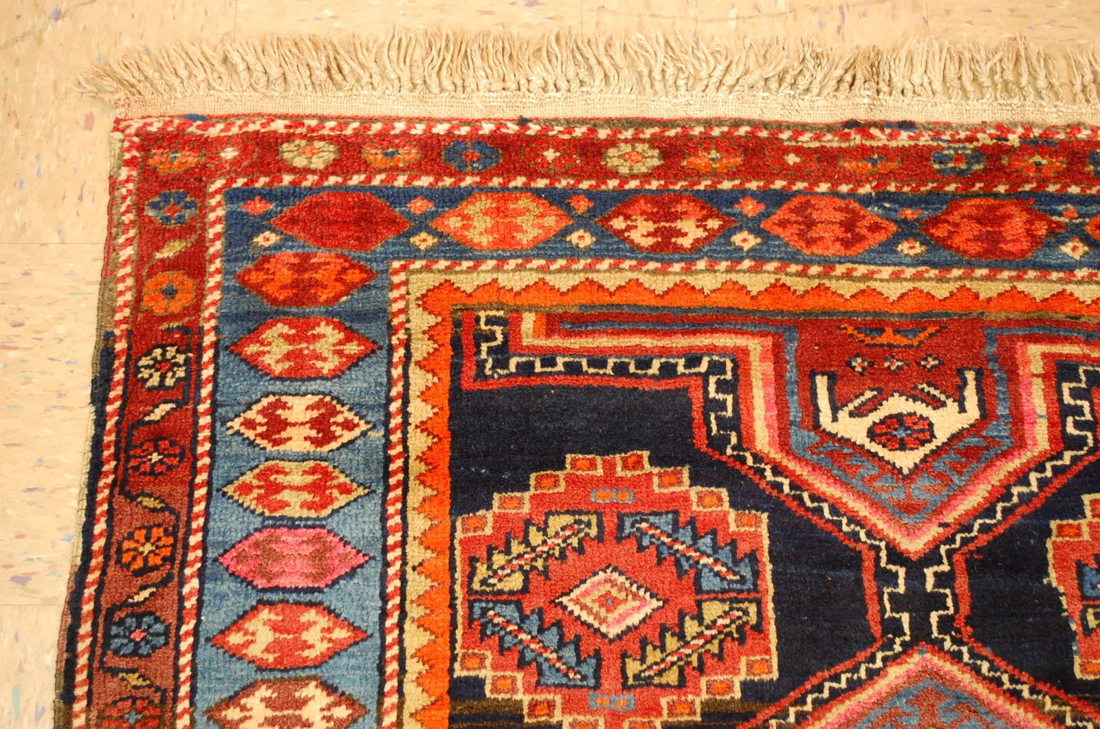 CAUCASIAN KOURD KAZAK RUG 4.5x10.4 - 7
