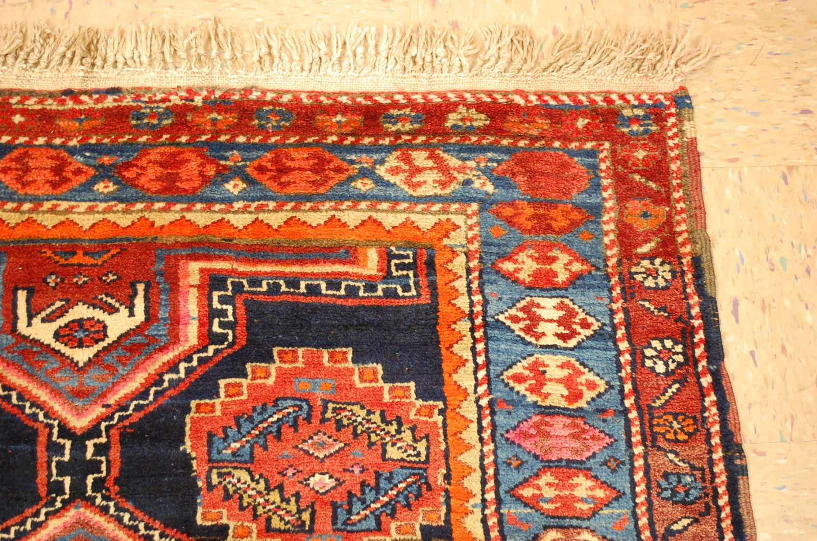 CAUCASIAN KOURD KAZAK RUG 4.5x10.4 - 8