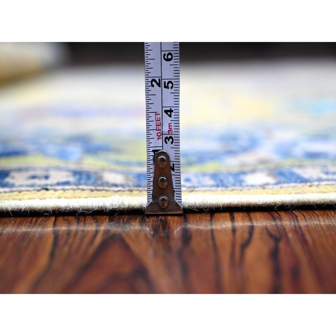 Old Gold All Natural Wool Fusion Kazak Hand Knotted Oriental Rug - 5