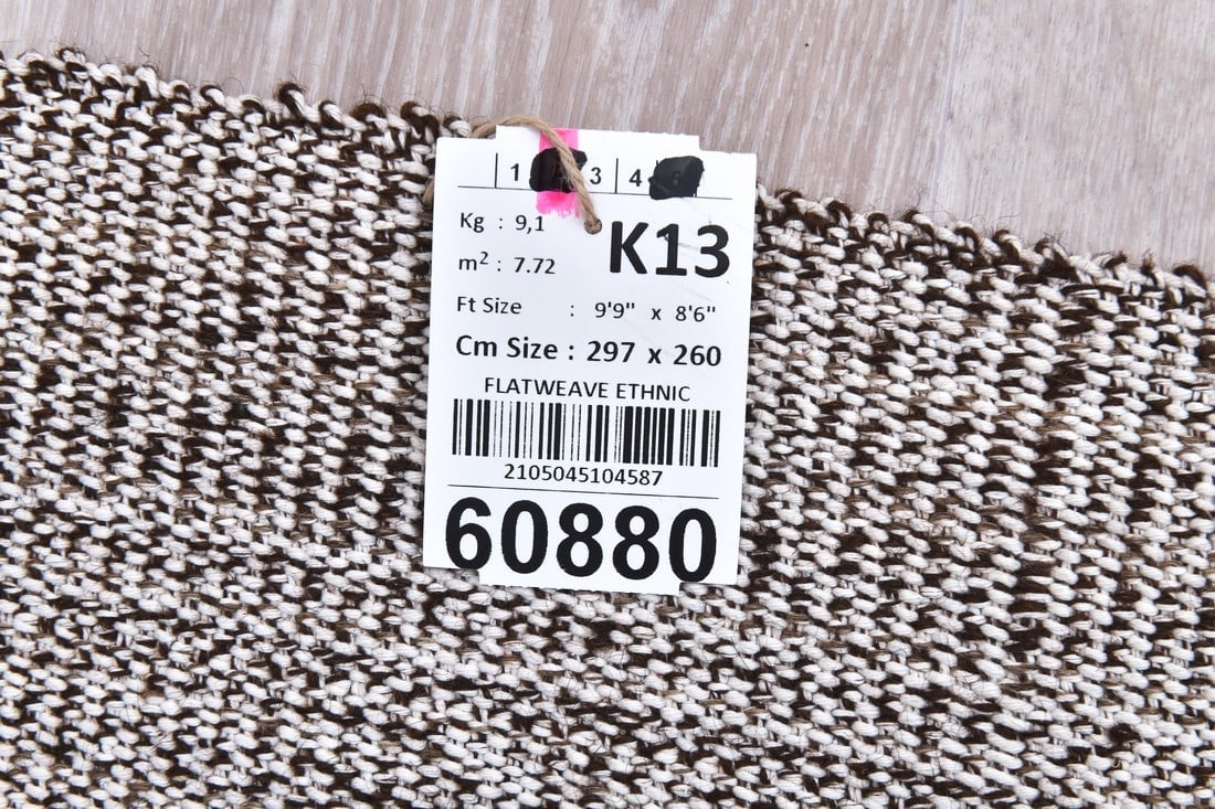 8'6'' x 9'8'' Turkish Flatweave Kilim Rug - 60880 - 15