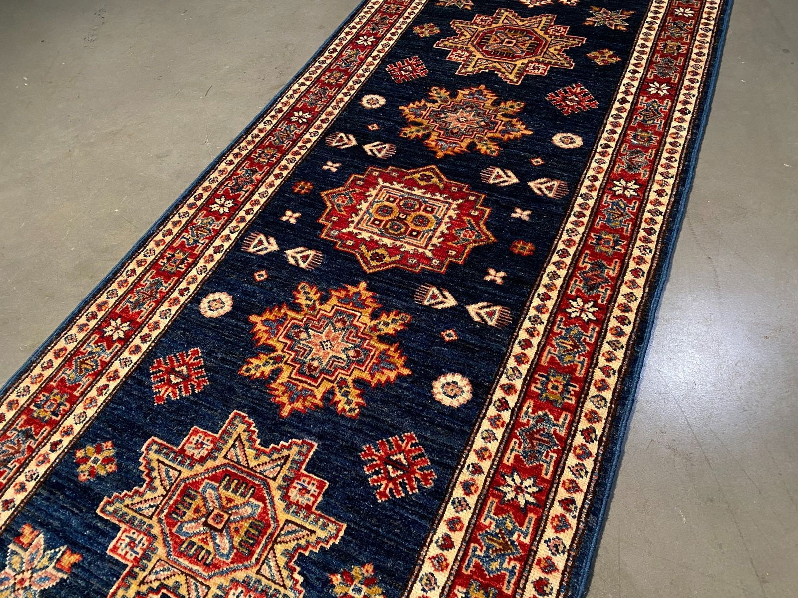EXQUISITE FINE SUPER KAZAK RUNNER 2.6x8.9 - 3