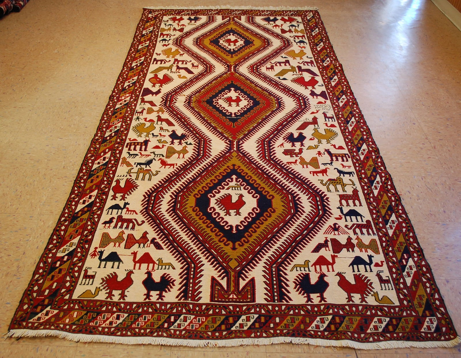 CAUCASIAN SOUMAK KILIM 4.8x9.9 (1 of 12)