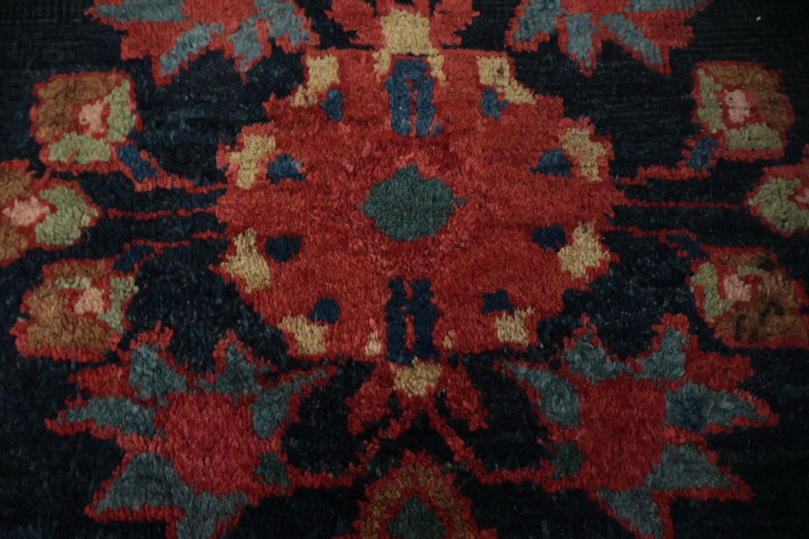 Pre-1900 Vegetable Dye Sultanabad Persian Area Rug 9x13 - 11